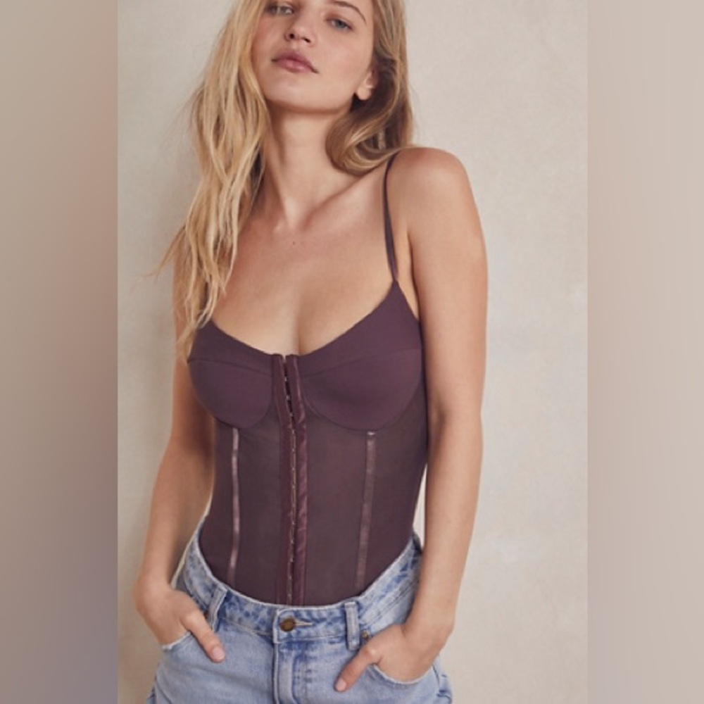 Free People Corset Bodysuit